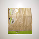 Пакет жиростійкий паперовий для їжа на винос 215*60*240/170 мм крафт Пакет для бутербродів фастфуд відривний, фото 4