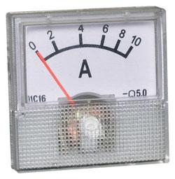 Амперметр панельний 91C16 (стрілочний, 10A)