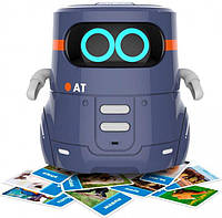 Умный робот AT-Robot с сенсорным управлением и обучающими карточками на украинском языке.
