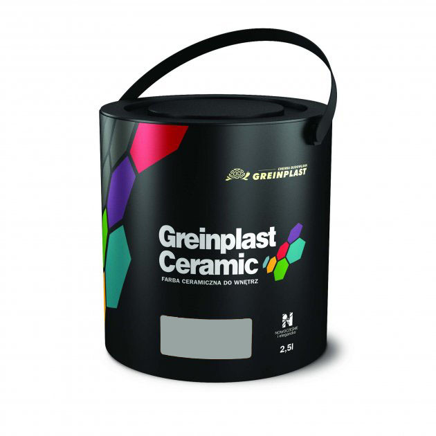 Керамічна фарба інтер'єрна Greinplast Elegance Ceramic FWC54 мега сірий 2,5 л.