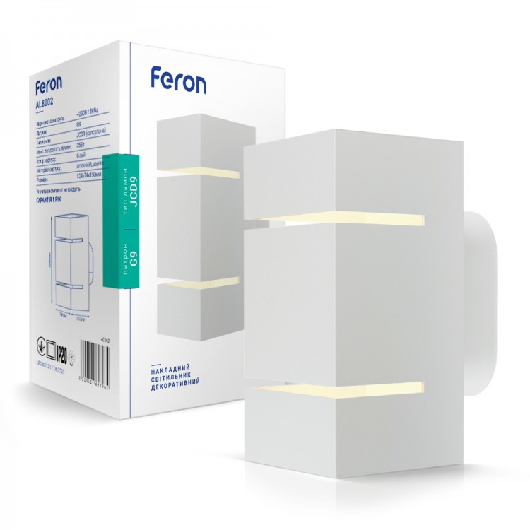 Настенный накладной светильник Feron AL8002 белый