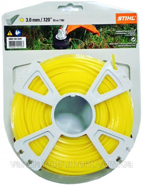 Косильна струна Stihl квадратна 3,0 мм*53 м