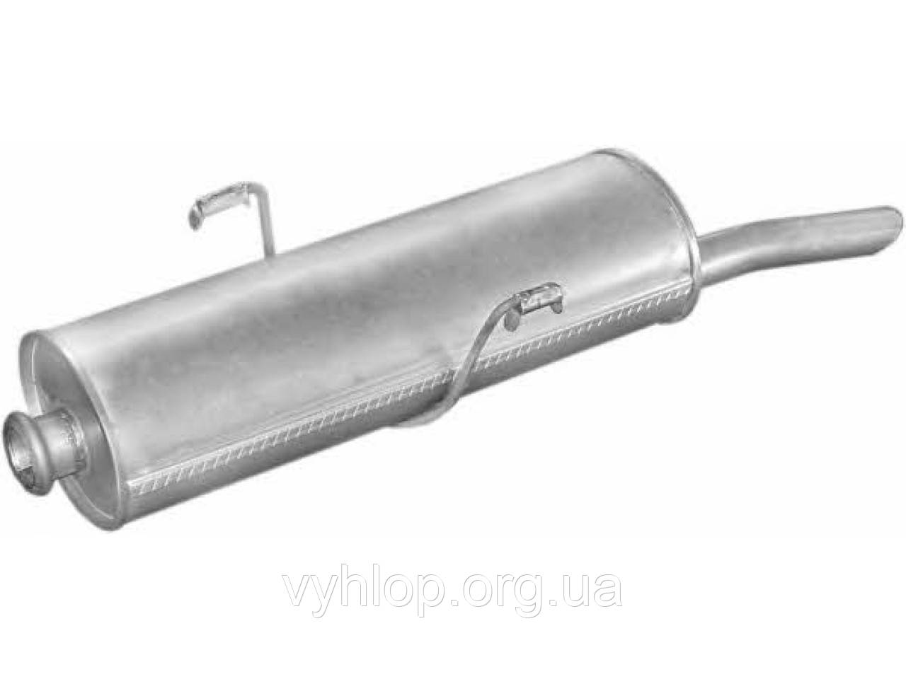 Глушник Пежо 306 (Peugeot 306)1.4-1.8 SDN kat 94- (19.61) Polmostrow алюминизированный