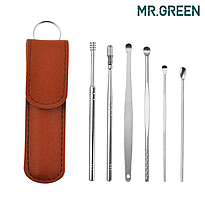 Набір металевих паличок та скребків для чищення вух Terracotta J6S. Вухочистка мімікаку