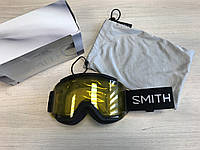 Гірськолижна маска Smith Squad Black Лінза S1 Yellow (Уцінка)