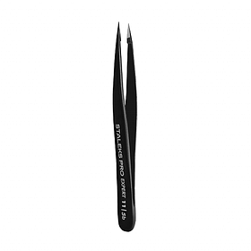 Пінцет для брів Staleks Pro Expert 11 Type 5b (точковий), чорний