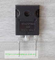 Диод HFA25PB60 оригинал демонтаж (600V,25A,23ns) , TO247-2pin