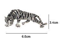 2в1 брошь брошка- кулон красивая тигр металл типа-подвеска темно серебристый цвет обьемный