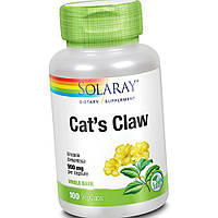 Котячий кіготь Solaray cat's Claw 500 mg 100 капсул вег