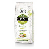 Сухой корм для собак Brit Fresh Duck with Millet Run & Work для активных с уткой и пшеном 2.5 кг