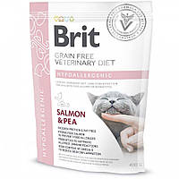 Сукой корм для кошек беззерновая гипоаллергенная диета Brit GF (Брит ГФ) Veterinary Diets Cat Hypoallergenic