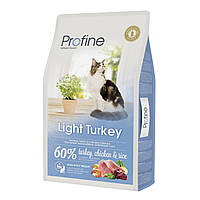 Сухой корм для кошек Profine Cat Light с лишним весом индейка курица индейка 10 кг