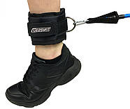 Манжета EasyFit чорна для тяги на тренажері Бубновского, фото 3