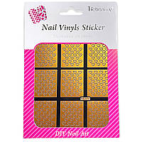 Трафарет Nail Vinyls Sticker (виниловые стикеры, наклейки) для декора и дизайна ногтей на липкой основе NF210