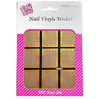 Трафарет Nail Vinyls Sticker (виниловые стикеры, наклейки) для дизайна и декора ногтей на липкой основе 204