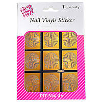 Трафарет Nail Vinyls Sticker (виниловые стикеры, наклейки) для декора и дизайна ногтей на липкой основе NF212