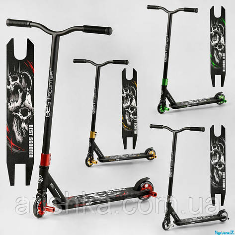 Самокат трюковий Best Scooter, ПЕГІ, алюмінієвий диск, фото 1