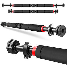 Турник в дверной проем раздвижной съемный Hop-Sport для подтягивания