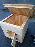 Будка для собаки середня обрізна з дверцятами., фото 2