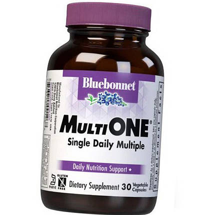 Вітаміни і мінерали Bluebonnet Nutrition Multi ONE 30 veg caps, фото 1