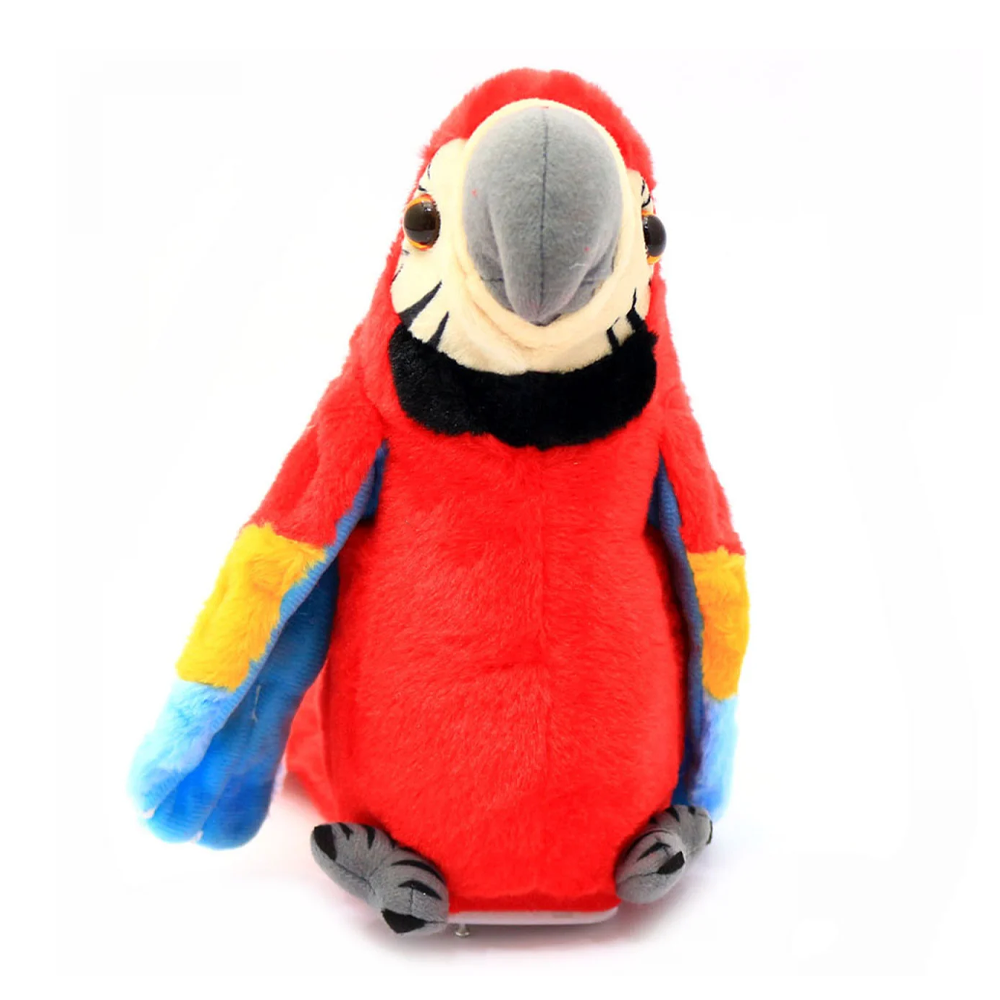 Говорящий попугай повторюшка Красный Parrot Talking - фото 3 - id-p1541336015