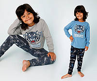Пижама детская для мальчика (футболка длинный рукав+ штаны), Doni (размер 8/9)