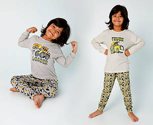 Піжама дитяча для хлопчика (футболка довгий рукав + штани), Doni
