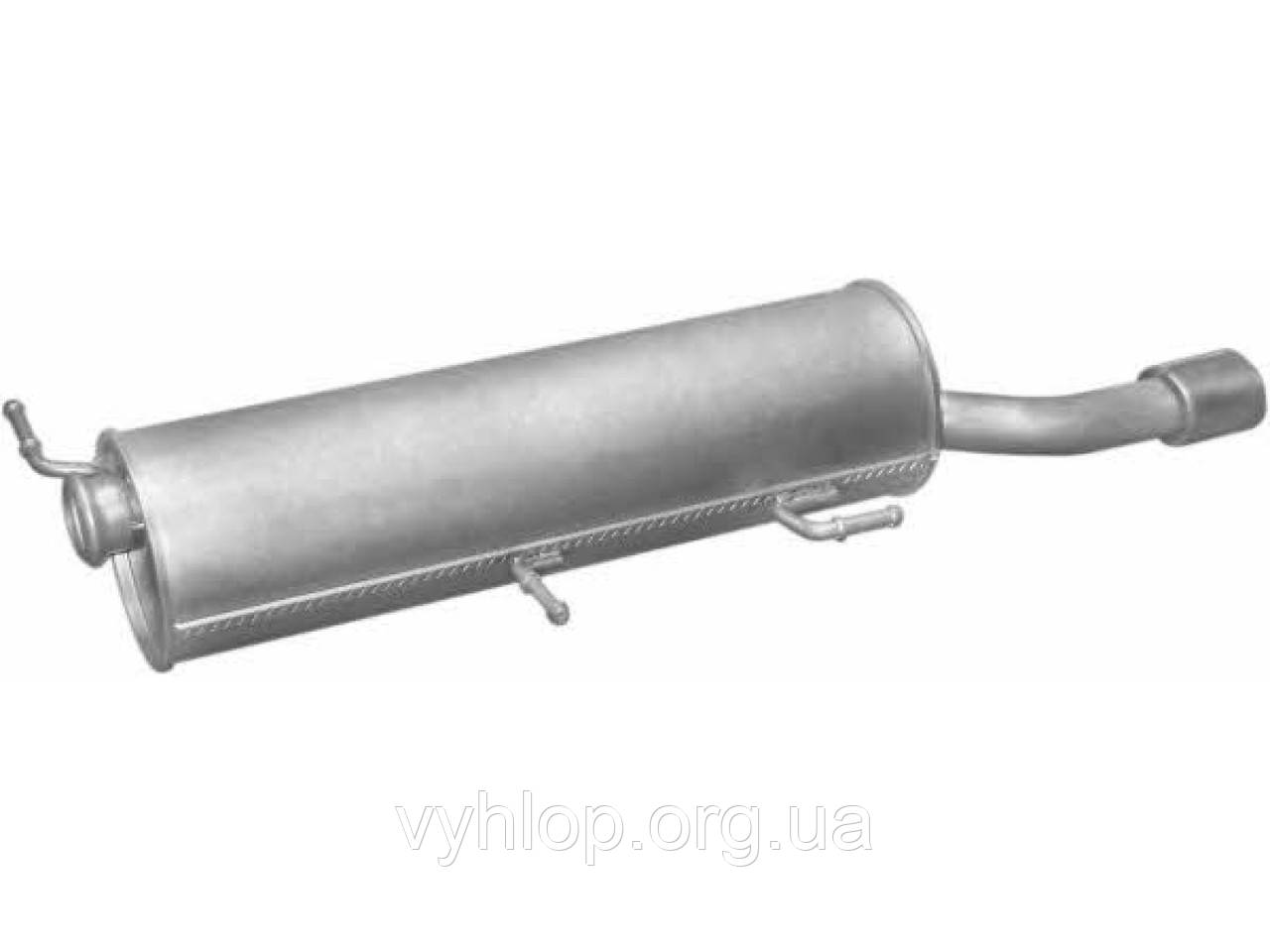 Глушник Пежо 307 (Peugeot 307) CC 2.0 i 16V 03- (19.366) Polmostrow алюминизированный