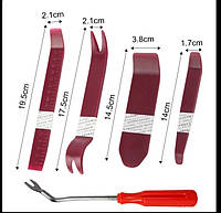 Набор инструментов для демонтажа обшивки авто , снятие клипс , набор лопаток