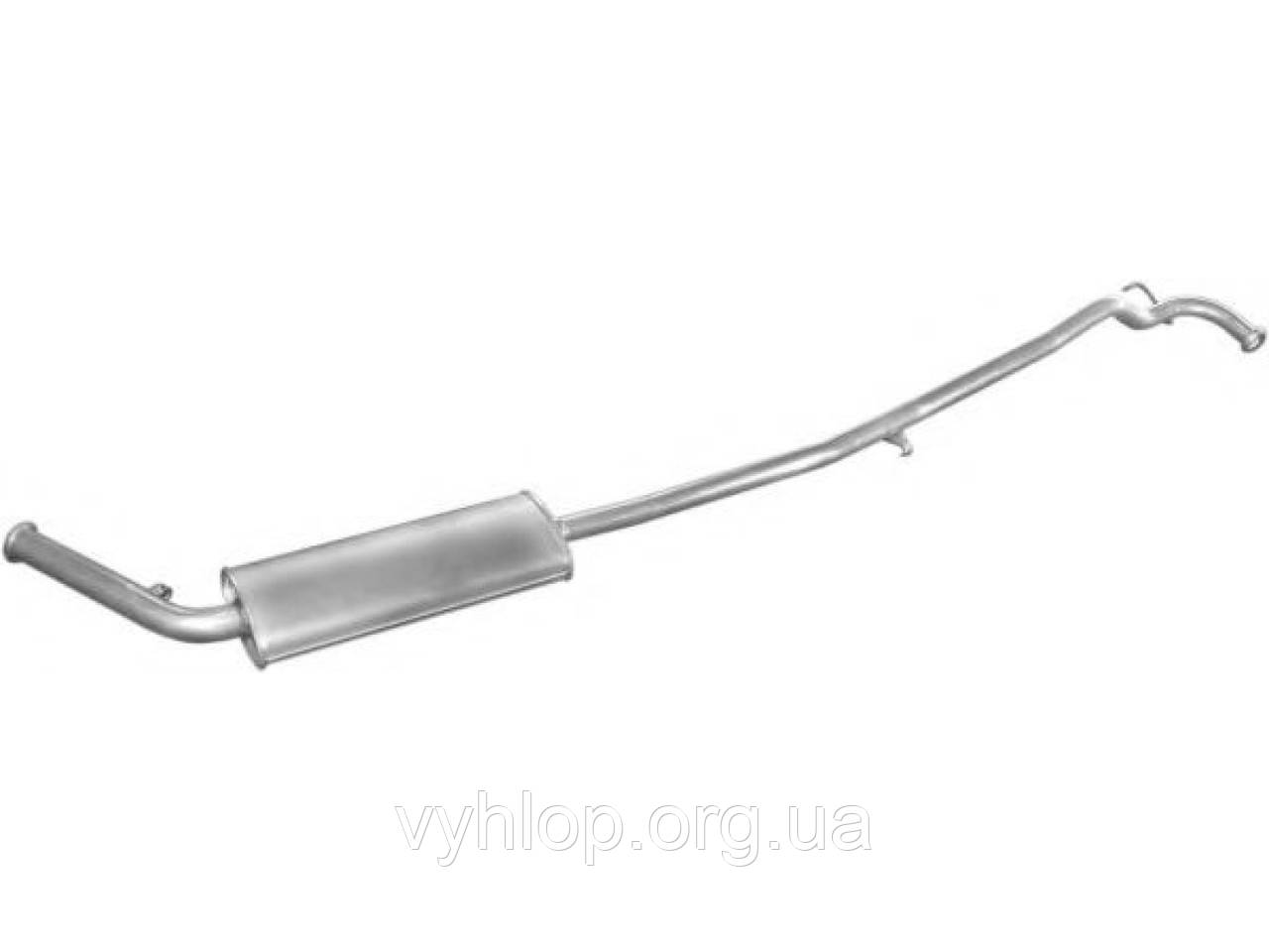 Резонатор Рено Трафік (Renault Trafic) 2.1 D LWB3200mm 94-97 (21.253) Polmostrow алюминизированный