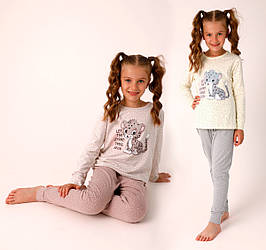 Піжама дитяча для дівчинки (футболка довгий рукав + штани), Donella