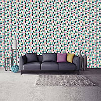 Флизелиновые фото обои абстракция на стену 254x184 см Геометрический Поп-Арт Ретро (12583V4)+клей