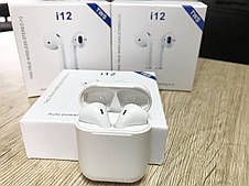 Сенсорні Бездротові навушники AirPods i12 TWS Блютуз з Боксом, фото 2