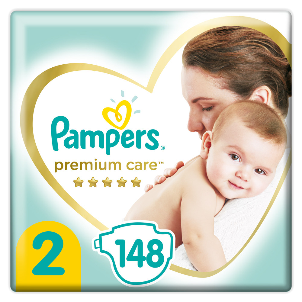 Подгузники Pampers Premium Care 2 (4-8 кг), 148 шт. - фото 1 - id-p1239484814