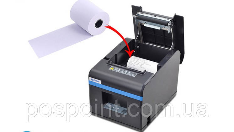 Термо принтер чеків з авто обрізом 80 мм Xprinter XP-А160I USB, фото 1