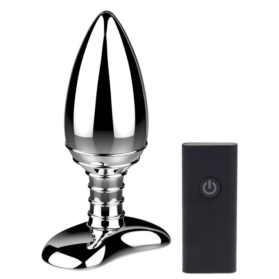 Алюмінієва анальна пробка з вібрацією та пультом дистанційного керування Nexus Cestos