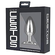 Алюмінієва анальна пробка з вібрацією та пультом дистанційного керування Nexus Cestos, фото 3