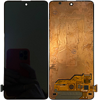 Дисплей Samsung A515F Galaxy A51/M317F тачскрин модуль чорний Amoled оригінал переклеєне скло