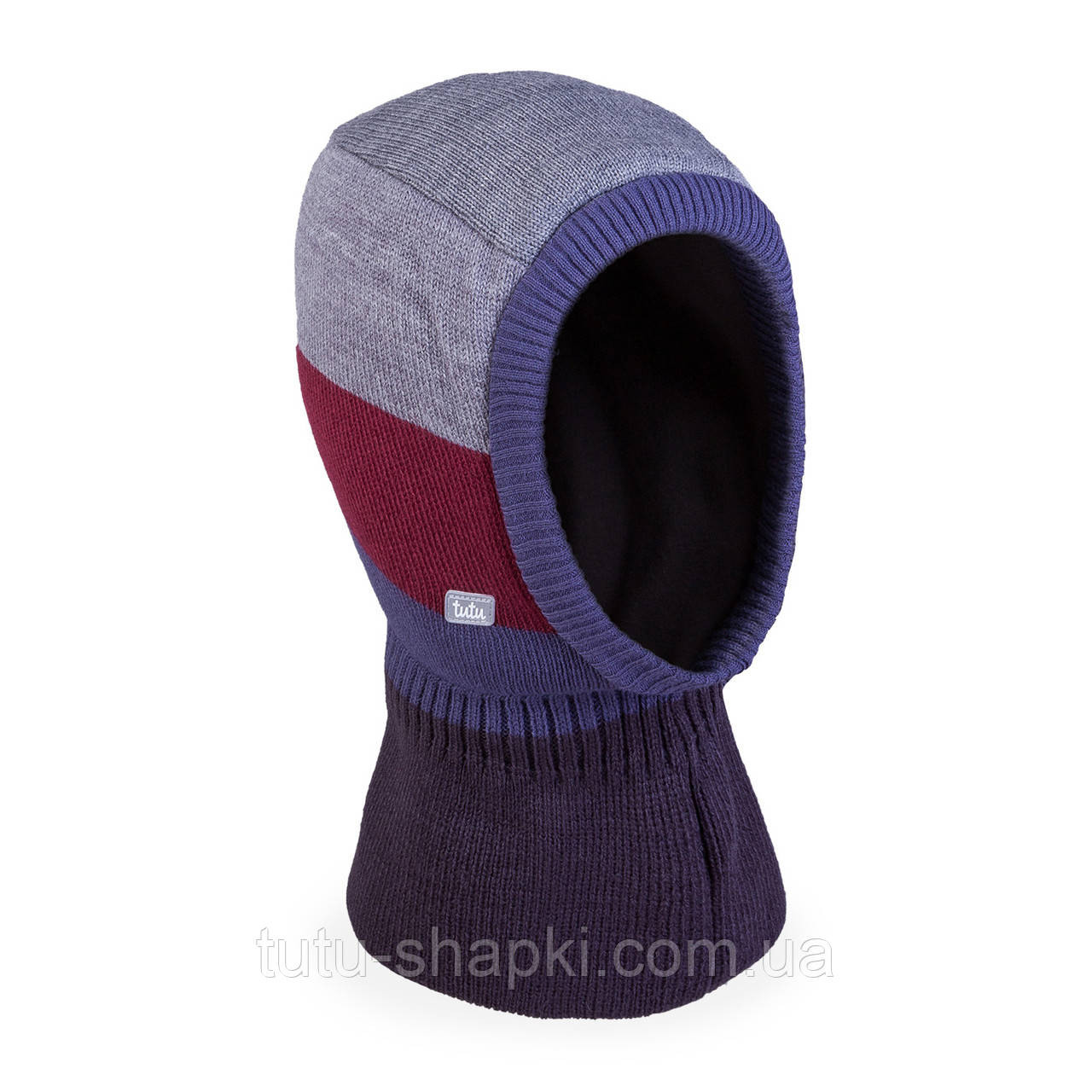 Зимова шапка-шолом для хлопчика TuTu арт. 3-005781 (46-50, 50-54 см)