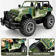 Джип військовий інерційний "Off-road" ЗСУ ЗЕЛЕНИЙ арт. WY 391 A/B, фото 4