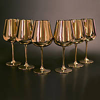 Набор бокалов для вина Bohemia Ardea (Amundsen) 670 мл золото (1SF57_670)