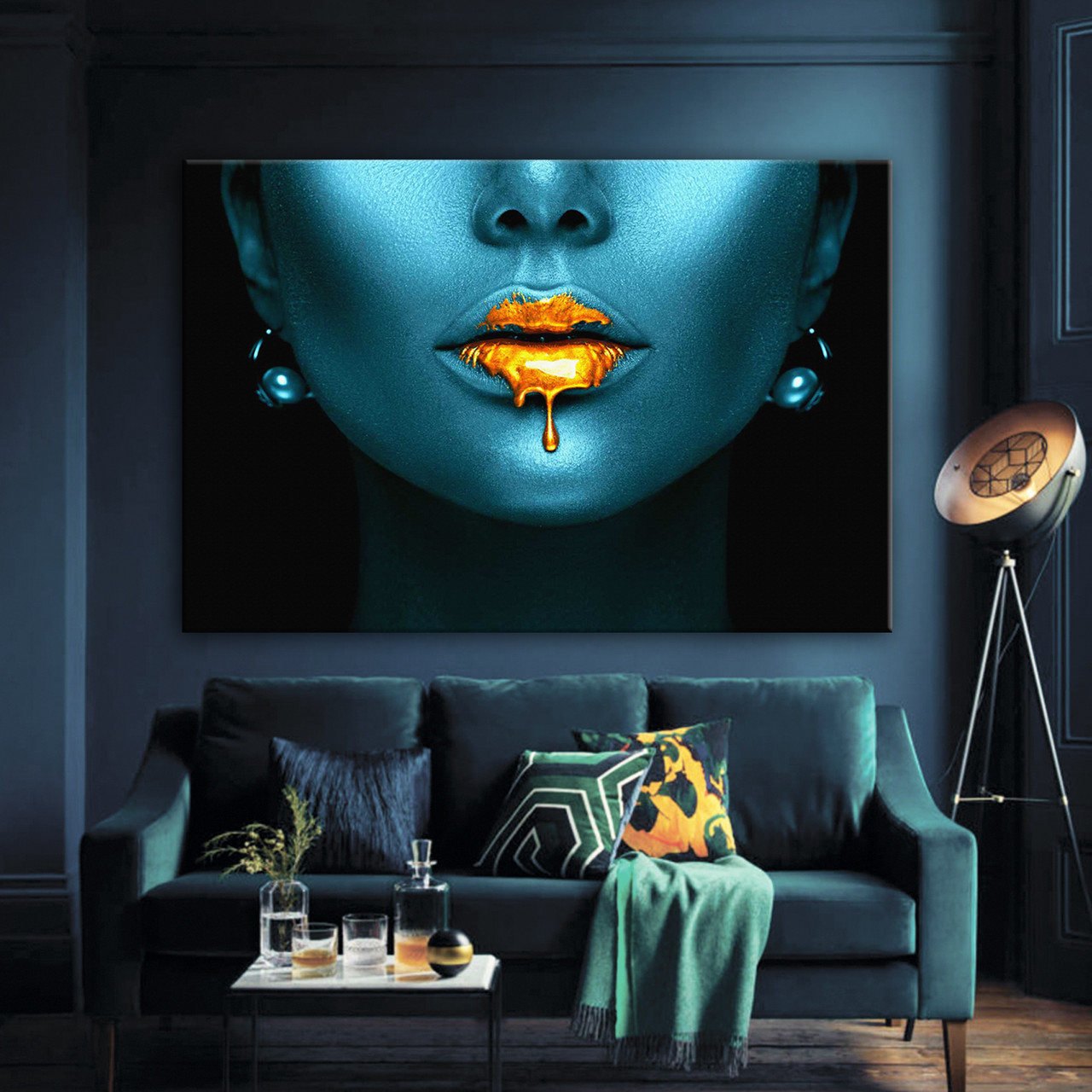 Картина інтер'єрна Мулатка із золотом, фото 1