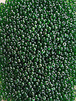 56120 бисер чешский Preciosa зеленый темный глазированный