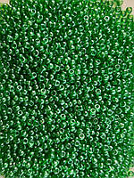 56100 бисер чешский Preciosa зеленый светлый глазированный