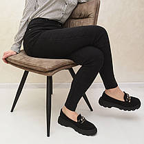 Жіночі стрейчеві джинси скіні Розміри: M - XXL Джегінси на болтах Ластівка (Чорний колір), фото 2