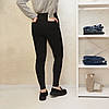 Жіночі стрейчеві джинси скіні Розміри: M - XXL Джегінси на болтах Ластівка (Чорний колір), фото 3