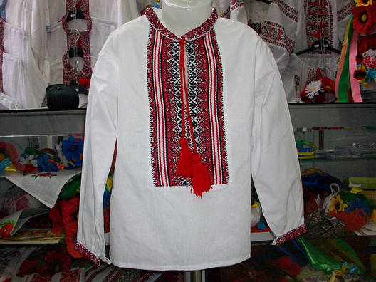 Вишиванка для хлопчиків бавовна/поплін, фото 3