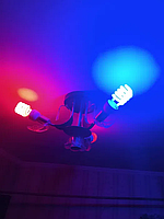 Экономка цветная лампочка 26w Delux ERS-02A Синяя (демонтаж)