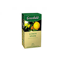 Чай Грінфілд Lemon Spark чорний із лимоном 25 пакетів по 1.5 г