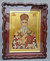 Фігурний кіот для ікони з внутрішньої девевянной рамою і штапиком під золото, фото 10